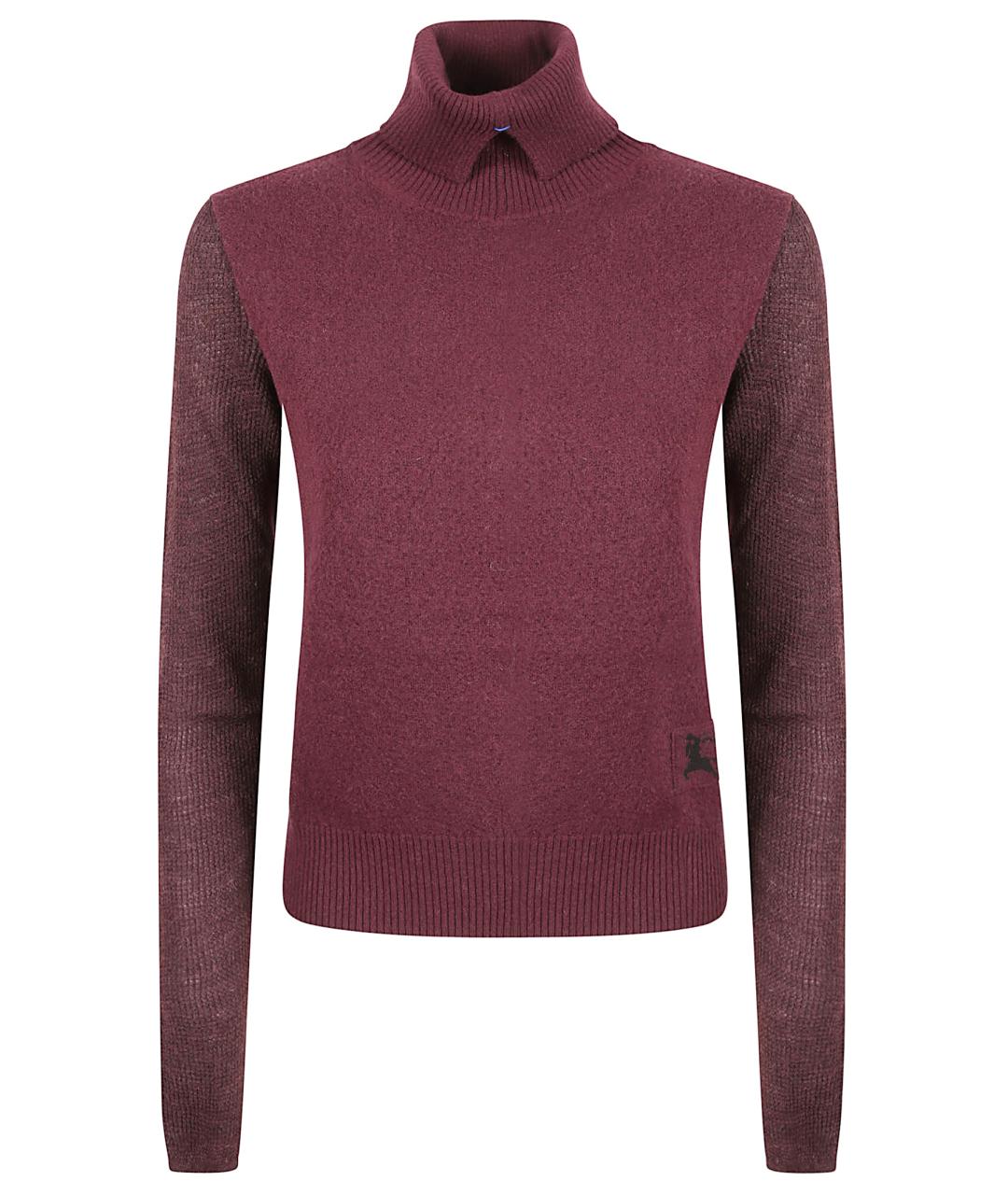 BURBERRY Бордовая шерстяная водолазка, фото 1