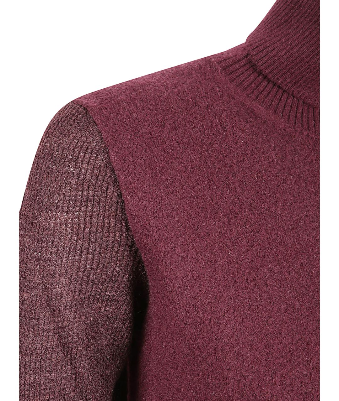 BURBERRY Бордовая шерстяная водолазка, фото 2