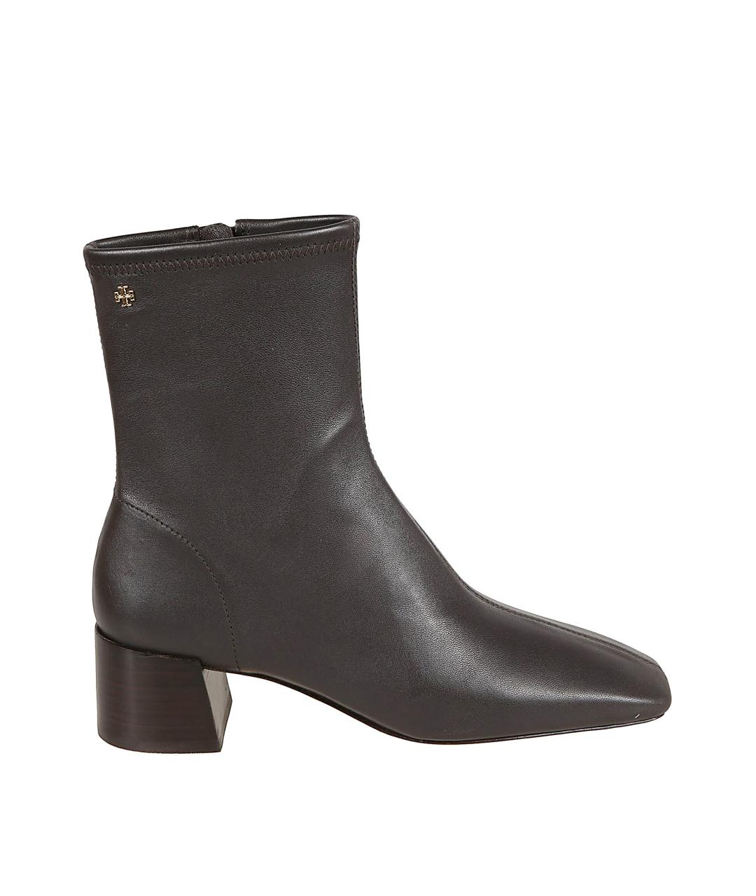 TORY BURCH Коричневые кожаные ботильоны, фото 1