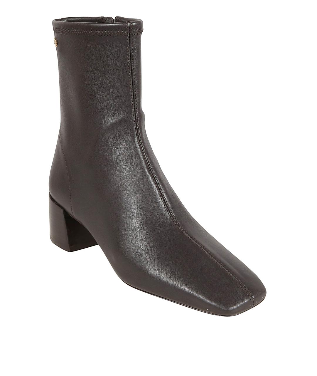 TORY BURCH Коричневые кожаные ботильоны, фото 2