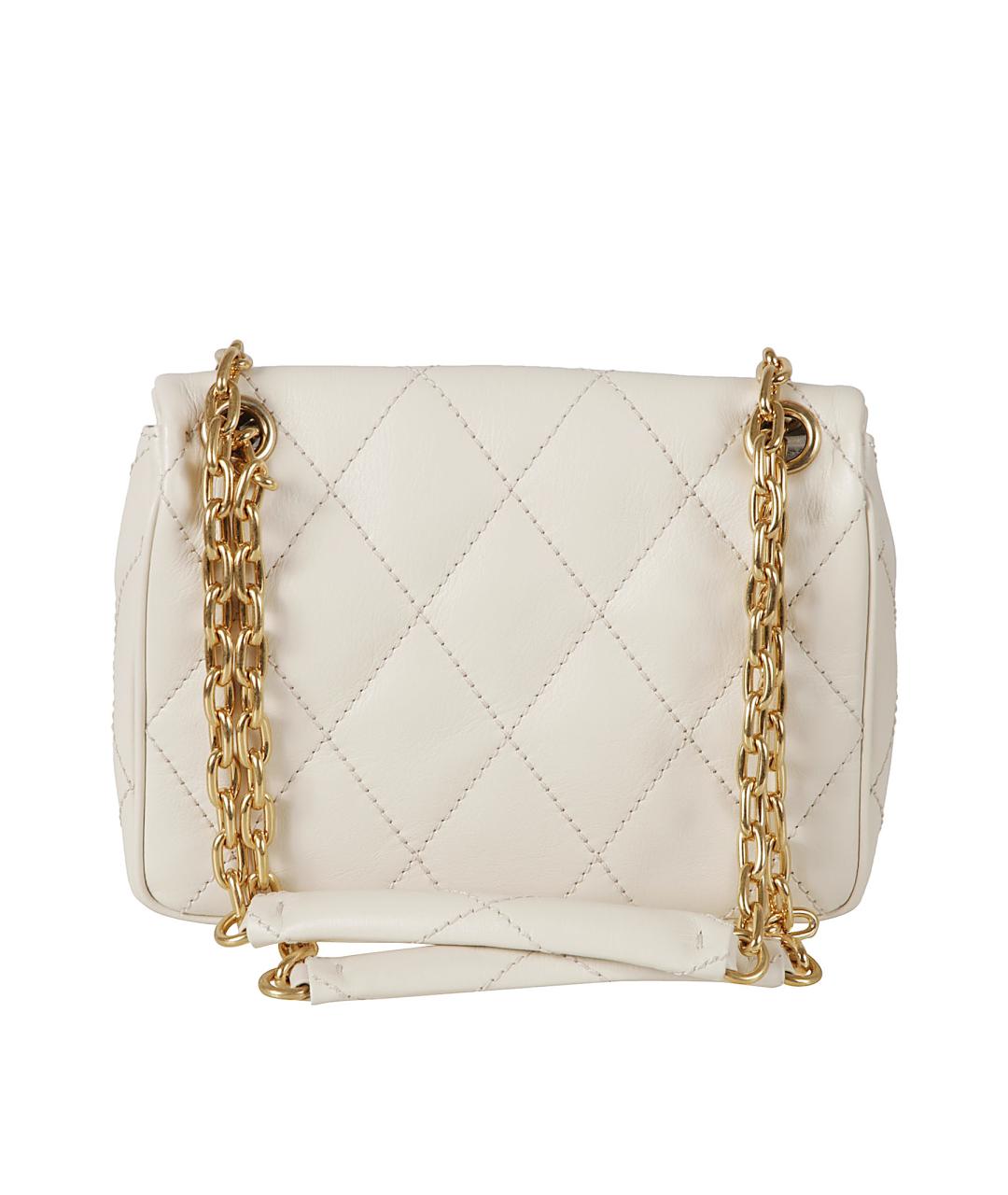 BURBERRY Белая кожаная сумка через плечо, фото 2