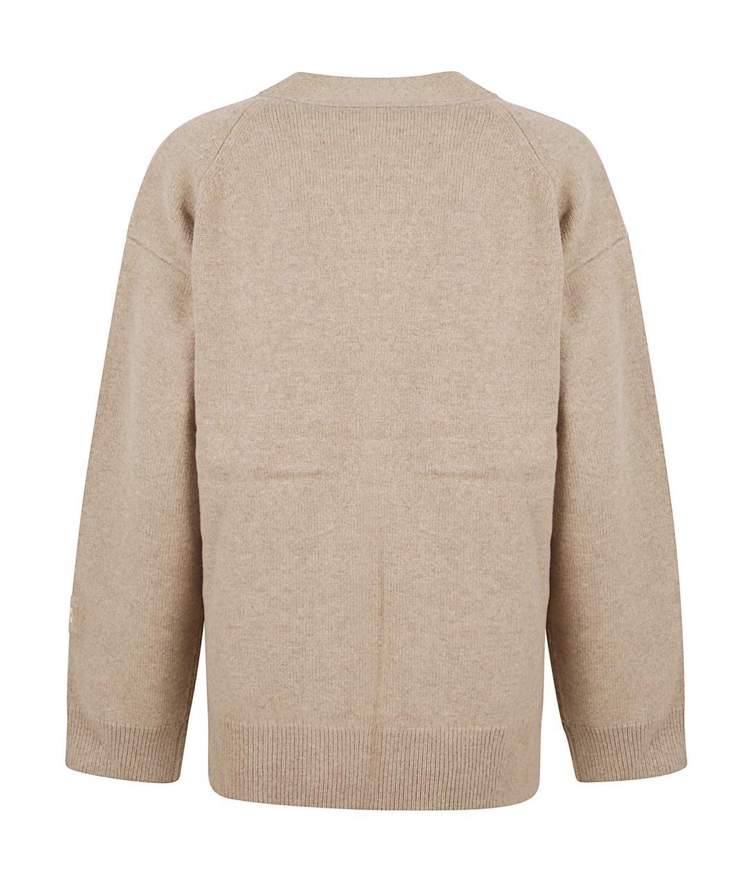 TORY BURCH Бежевый шерстяной кардиган, фото 3