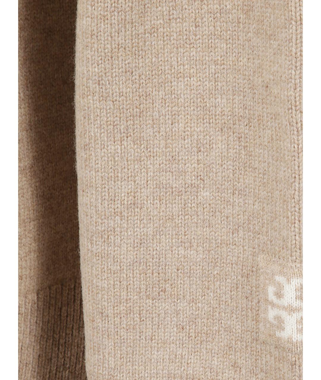 TORY BURCH Бежевый шерстяной кардиган, фото 2