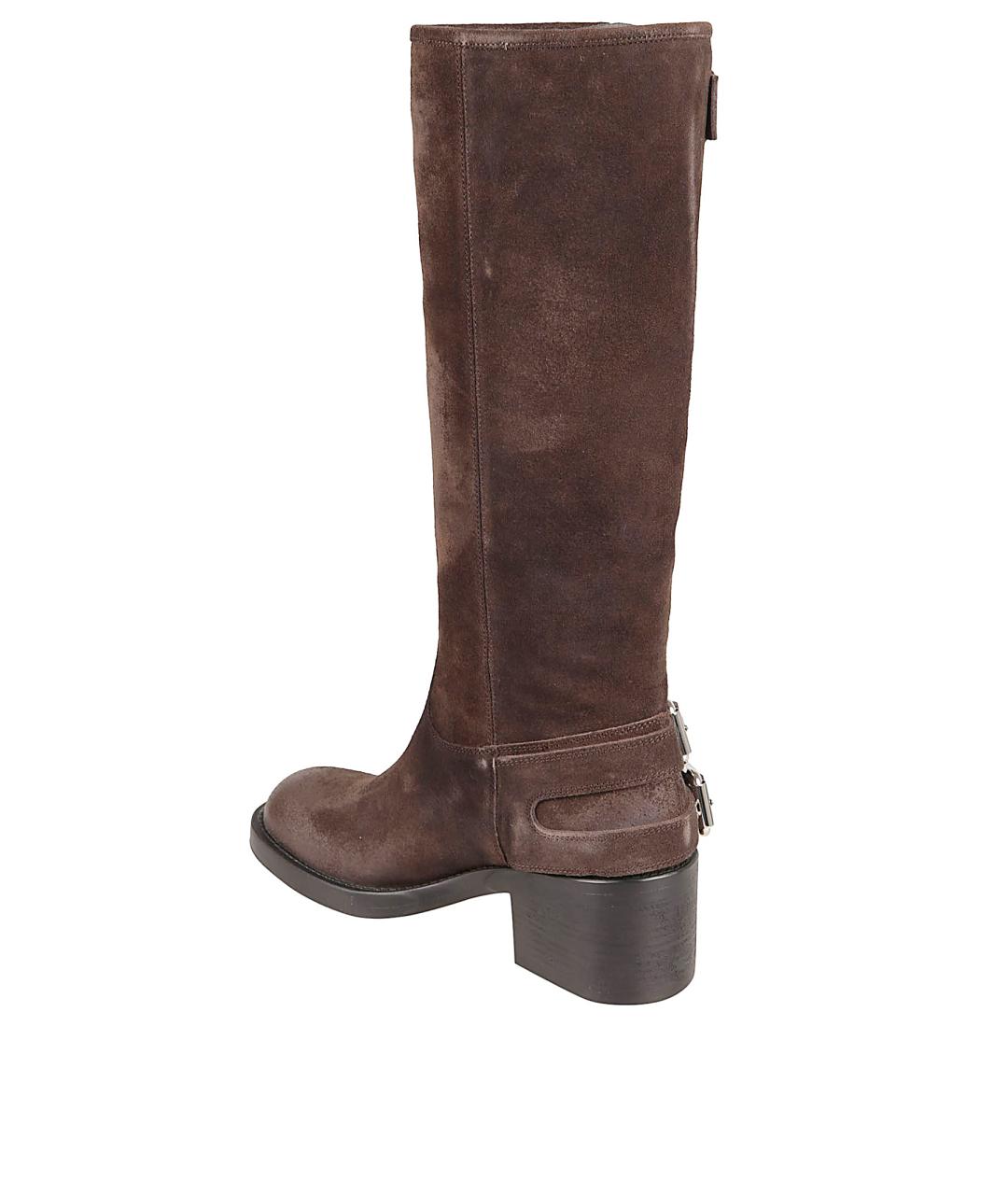 CHLOE Коричневые замшевые сапоги, фото 3