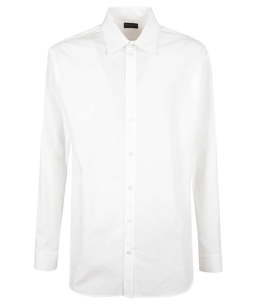BALENCIAGA Белая хлопковая кэжуал рубашка, фото 1