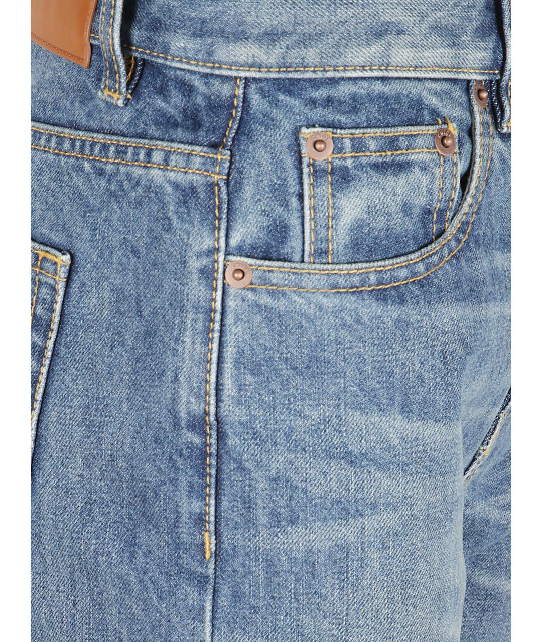 CHLOE Синие хлопковые прямые джинсы, фото 2