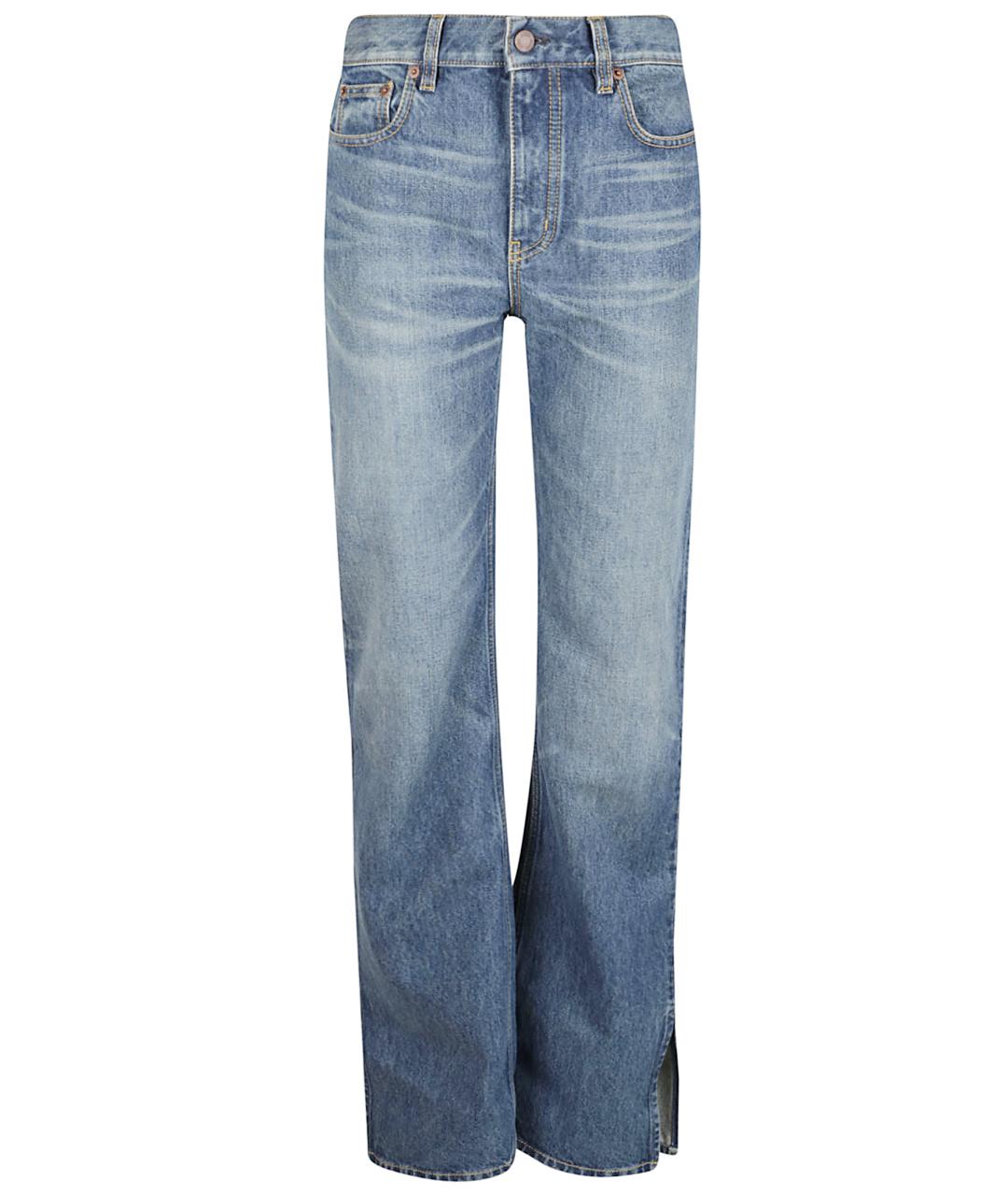 CHLOE Синие хлопковые прямые джинсы, фото 1