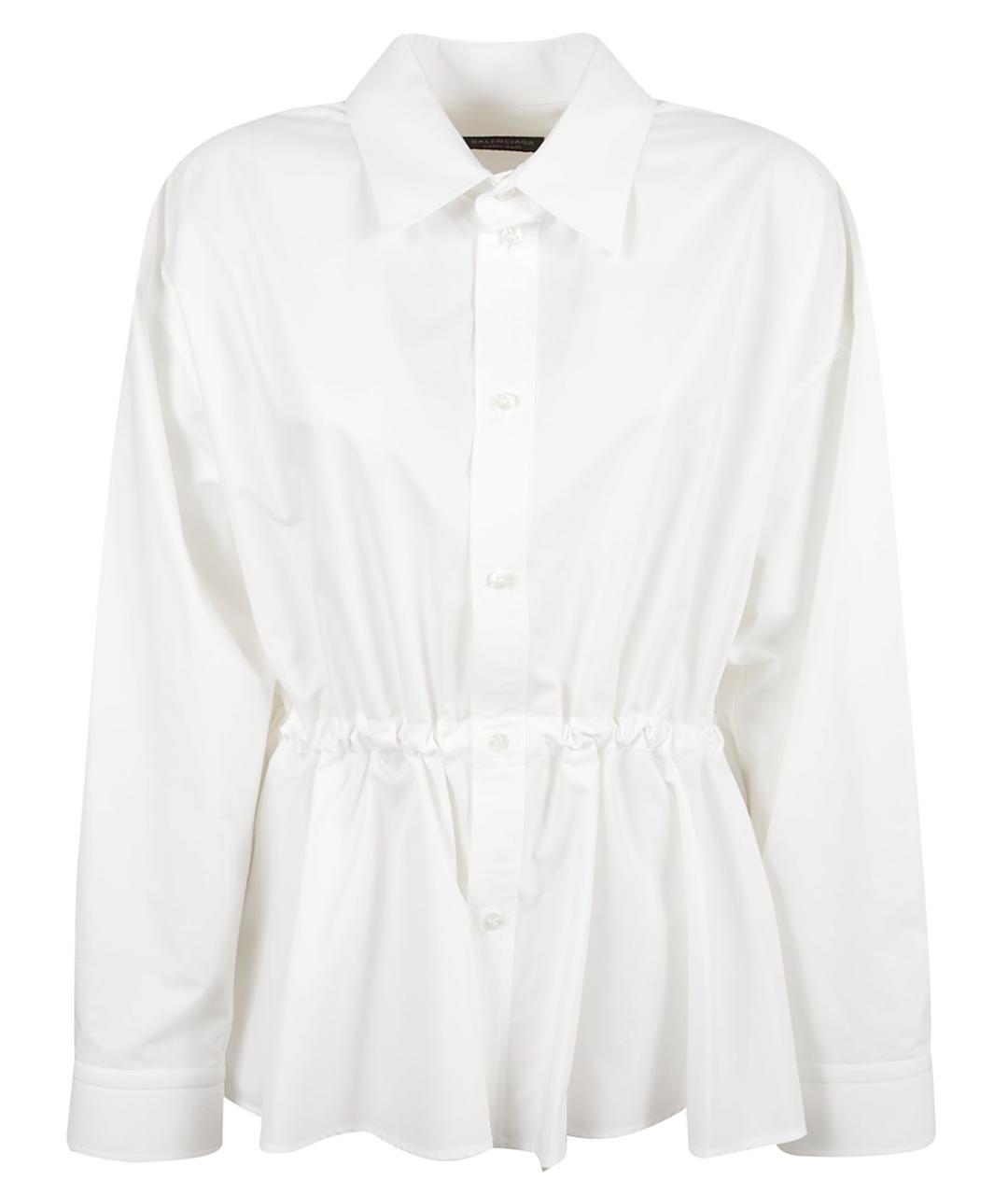 BALENCIAGA Белая хлопковая рубашка, фото 1