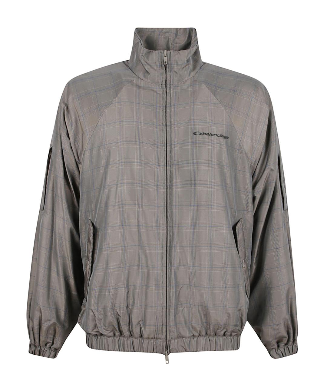 BALENCIAGA Серая полиамидовая куртка, фото 1