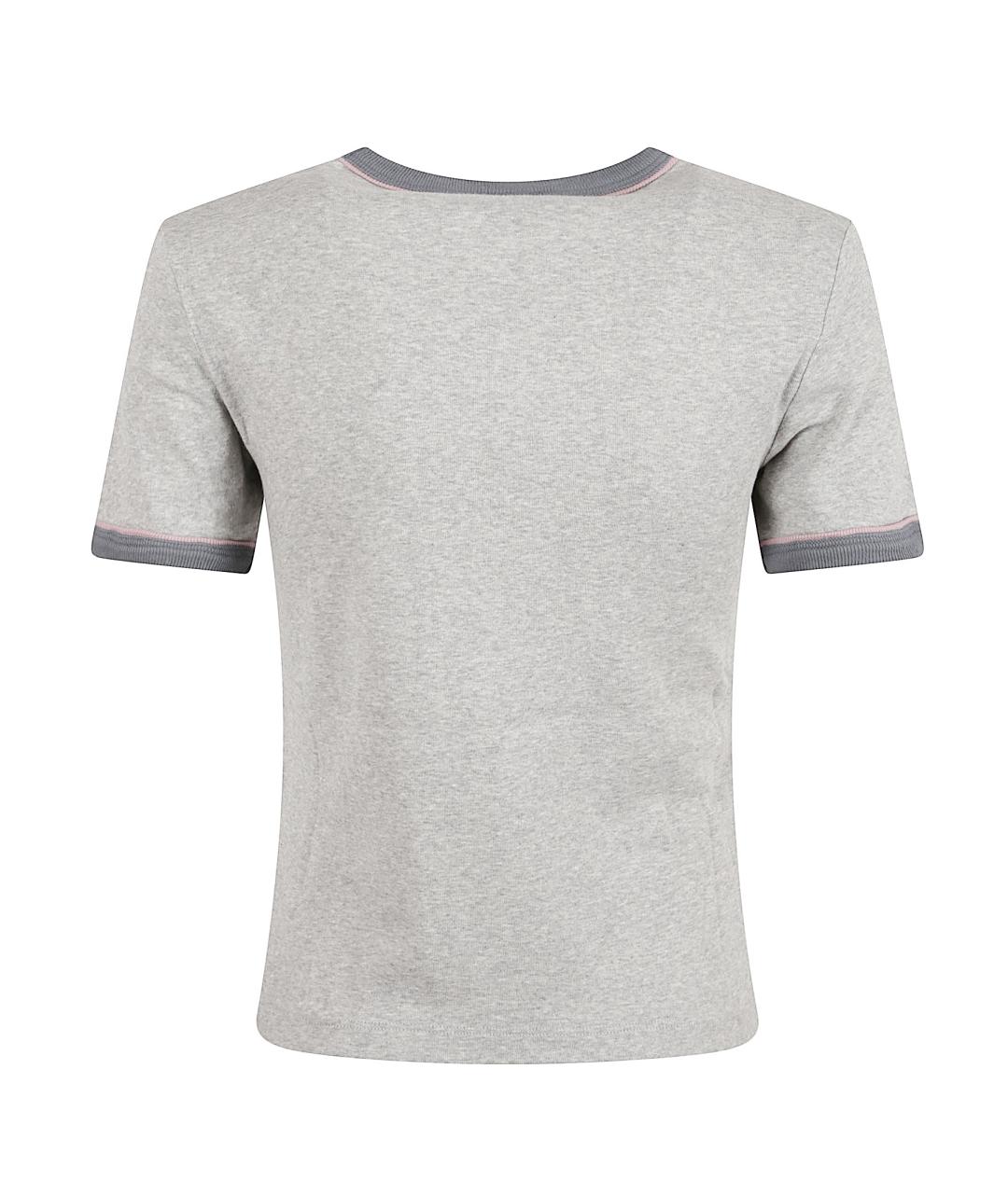 CHLOE Серая хлопковая футболка, фото 3