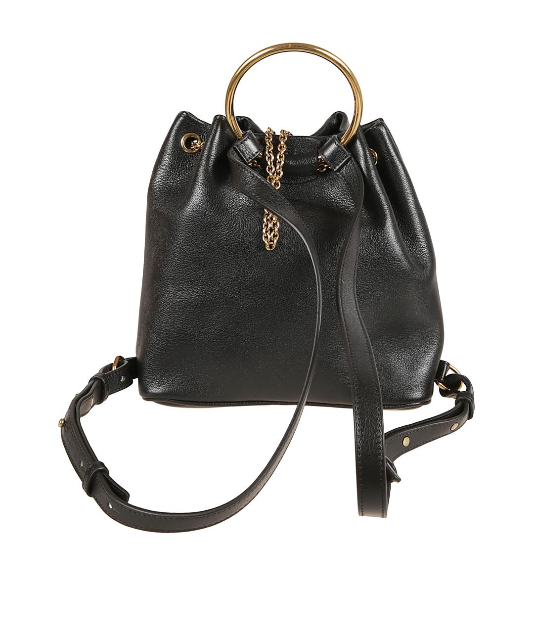 CHLOE Черный кожаный рюкзак, фото 2