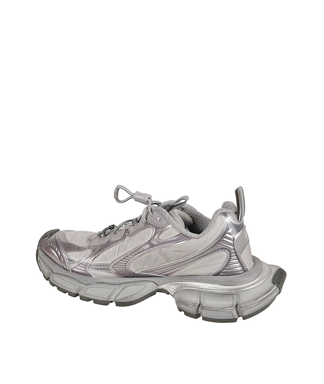 BALENCIAGA Серые синтетические низкие кроссовки / кеды, фото 3