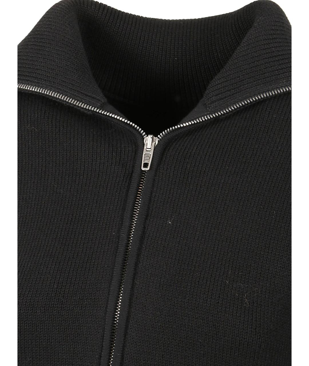 BALENCIAGA Черный хлопковый джемпер / свитер, фото 2
