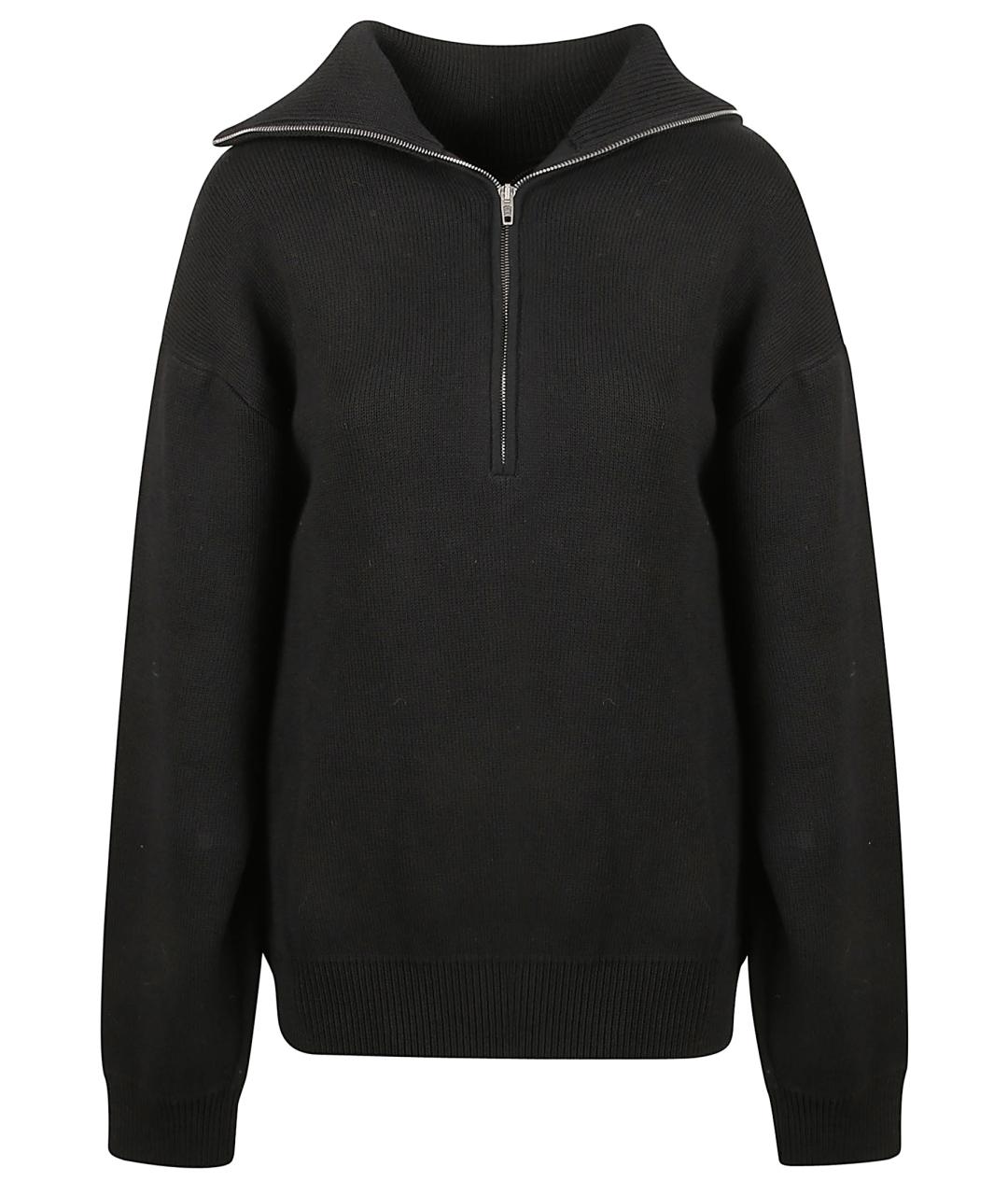 BALENCIAGA Черный хлопковый джемпер / свитер, фото 1