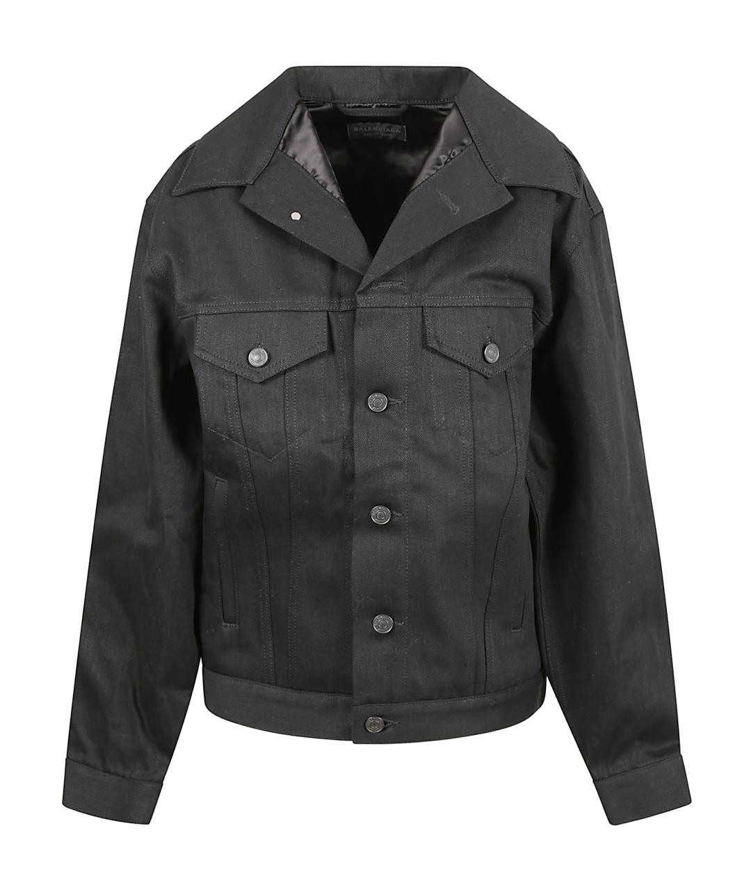 BALENCIAGA Черная хлопковая куртка, фото 1