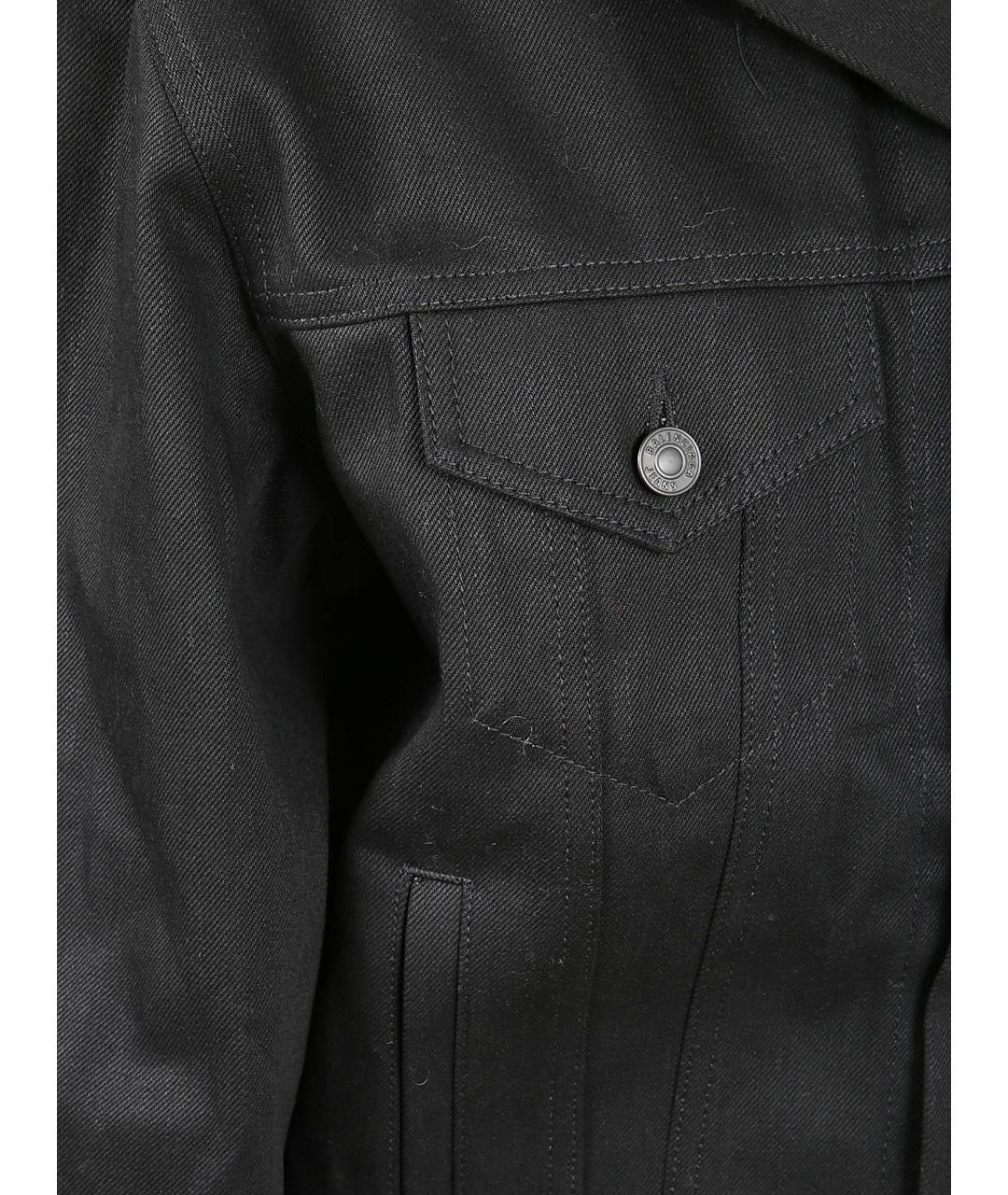 BALENCIAGA Черная хлопковая куртка, фото 2