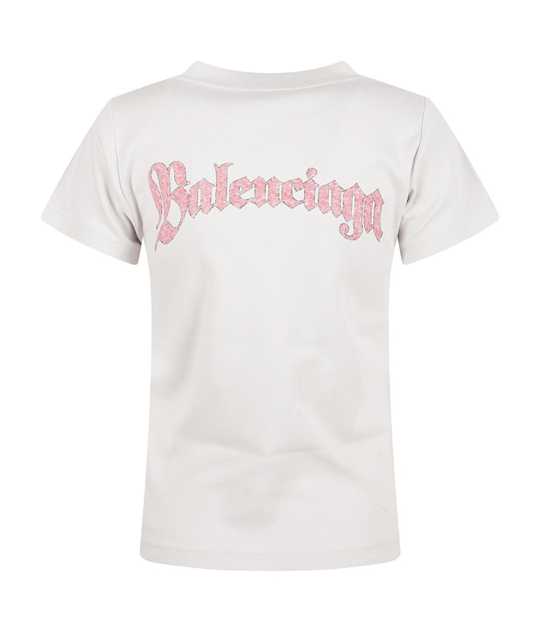 BALENCIAGA Мульти хлопковая футболка, фото 3