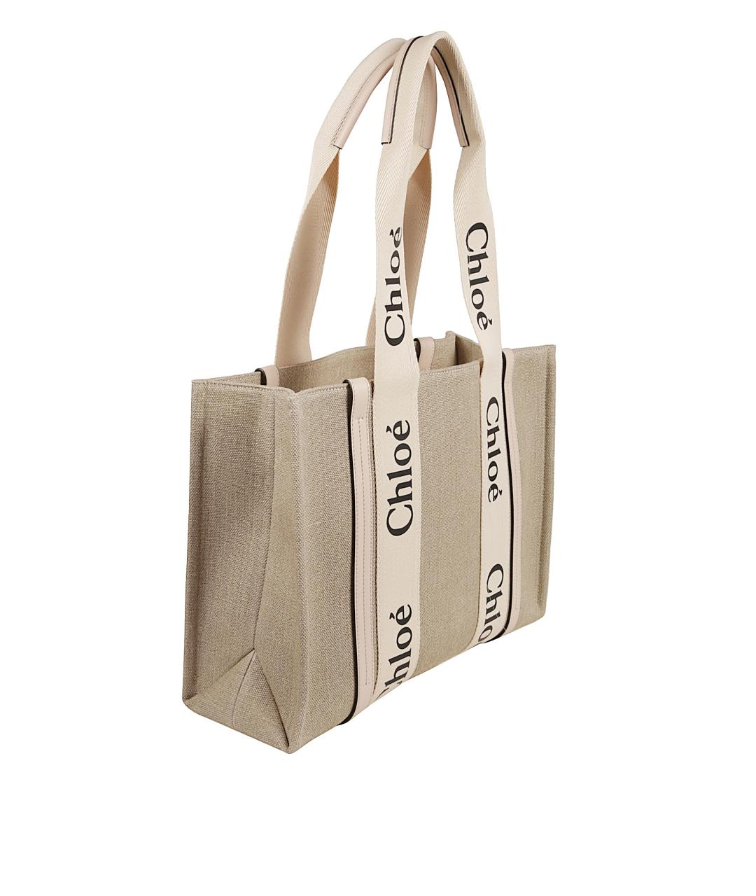 CHLOE Бежевая сумка тоут, фото 3