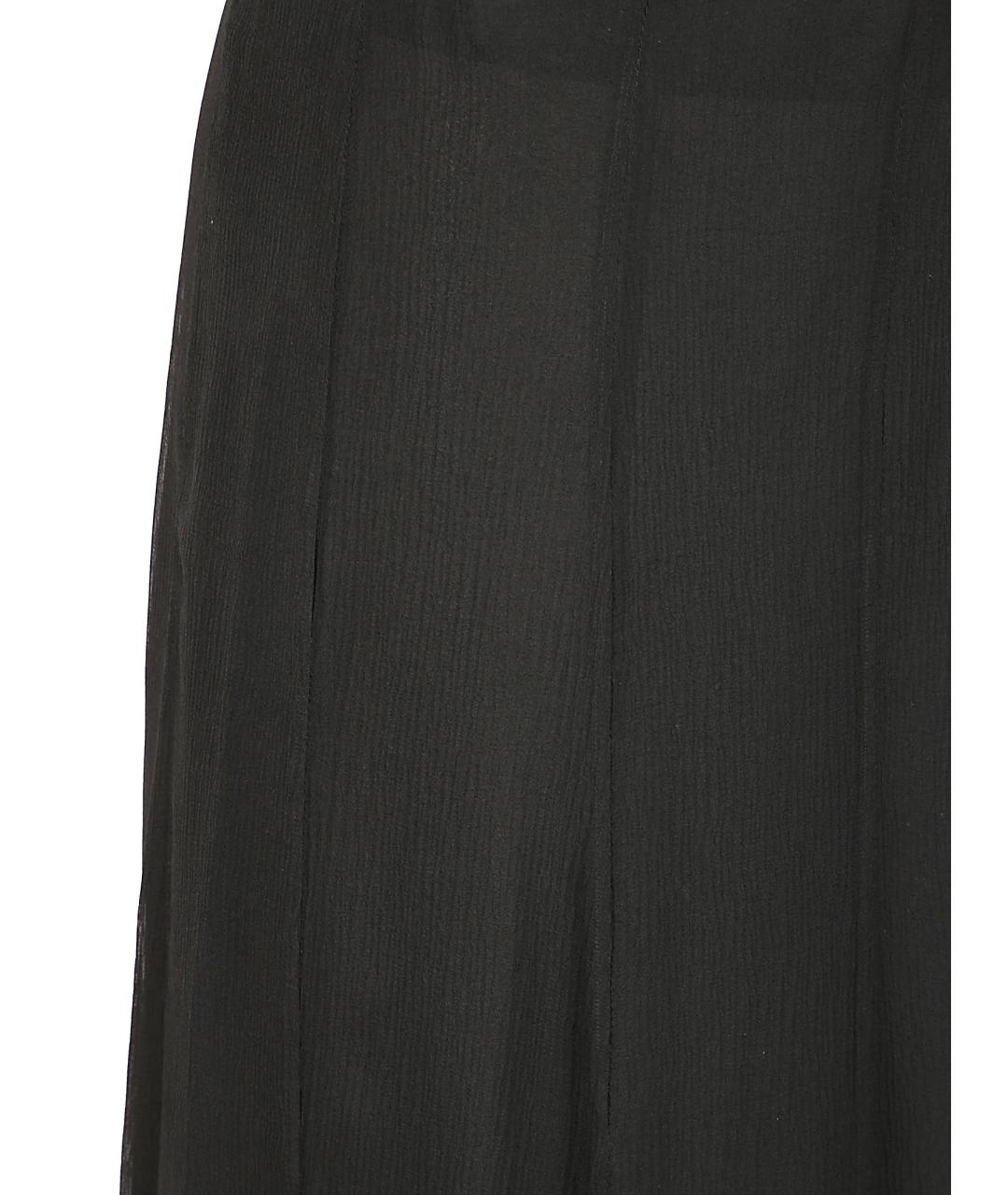 CHLOE Черная шелковая юбка миди, фото 2