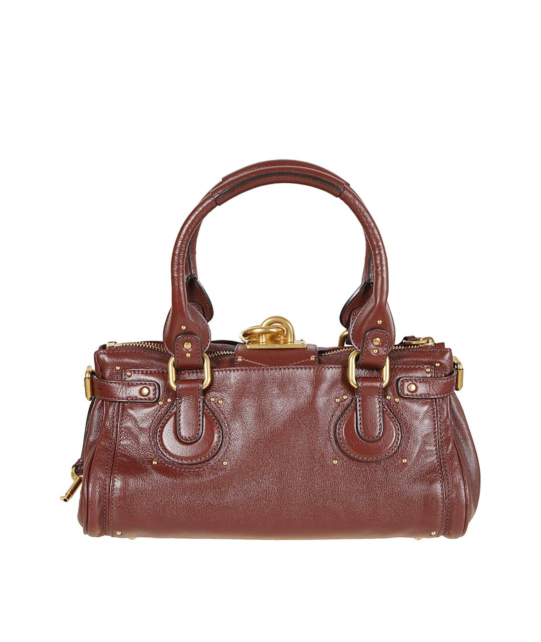 CHLOE Коричневая кожаная сумка тоут, фото 2