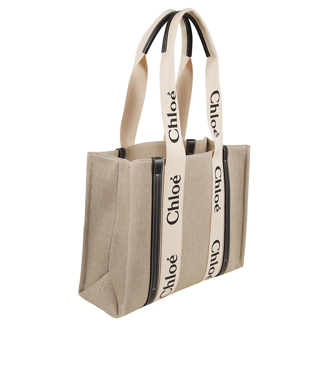 CHLOE Бежевая сумка тоут, фото 3