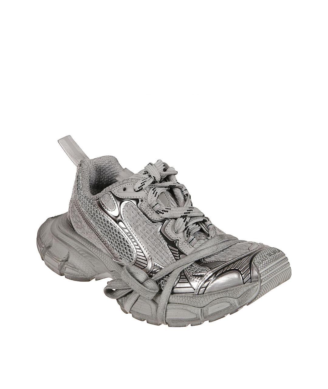 BALENCIAGA Серые синтетические кроссовки, фото 2