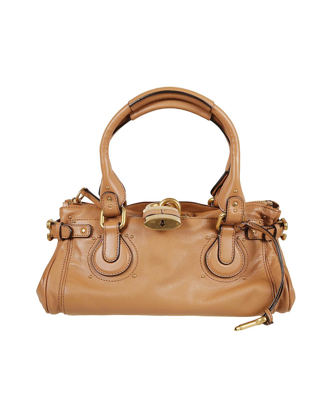 CHLOE Бежевая кожаная сумка тоут, фото 1