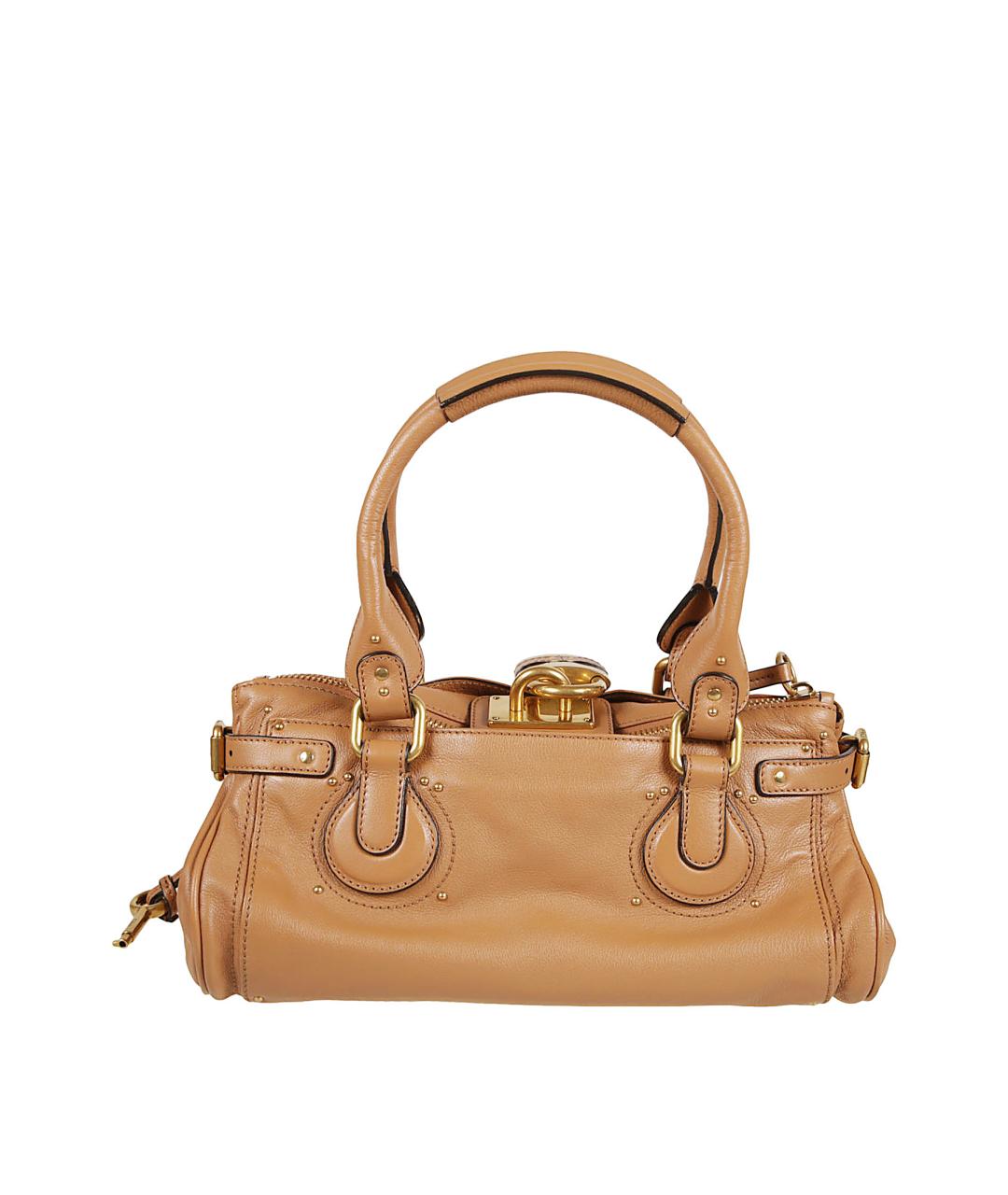 CHLOE Бежевая кожаная сумка тоут, фото 2