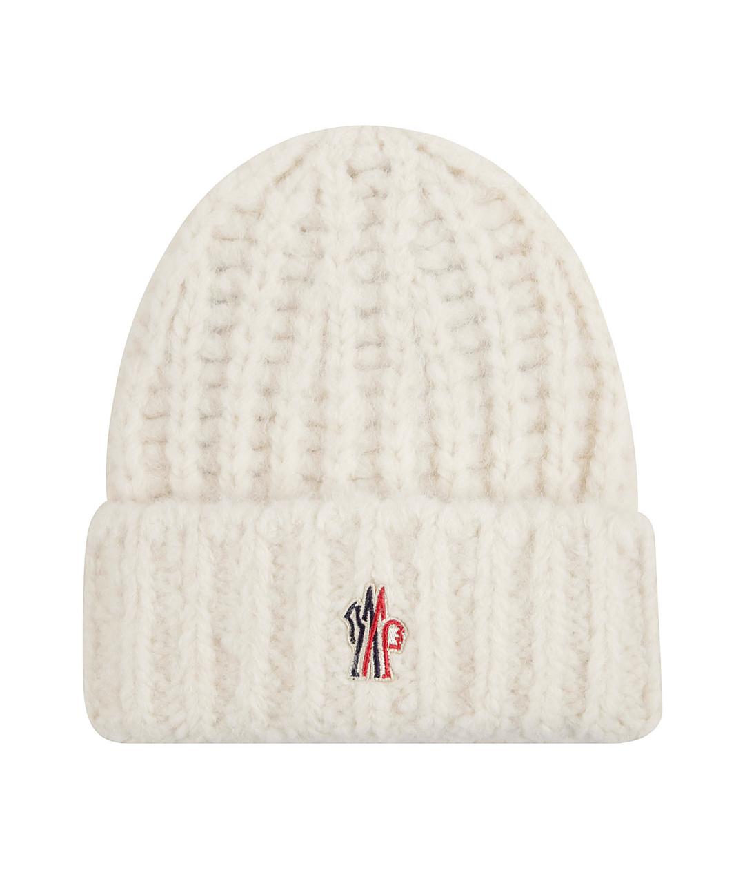 MONCLER GRENOBLE Бежевая шапка, фото 1