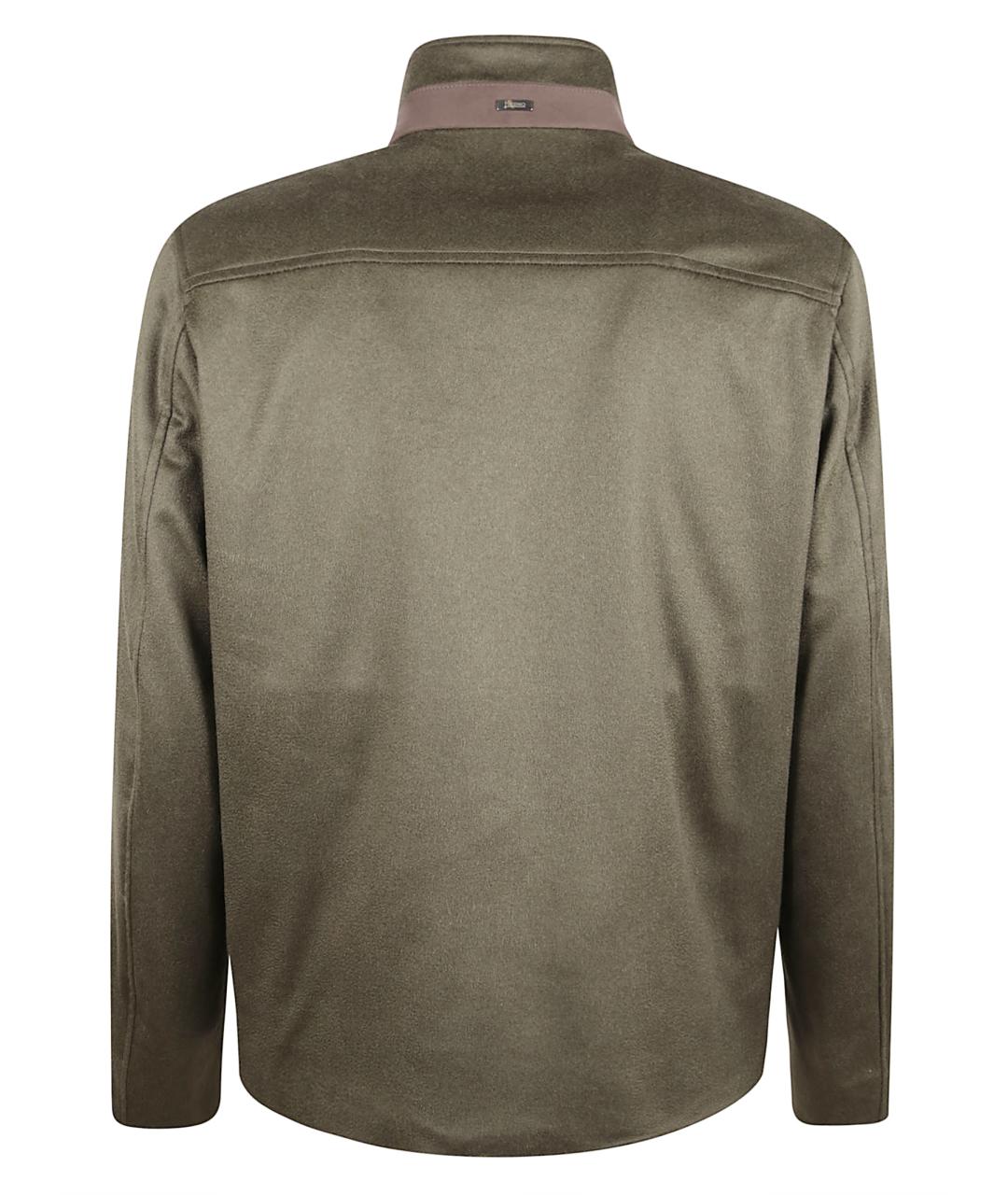 HERNO Зеленая кашемировая куртка, фото 3