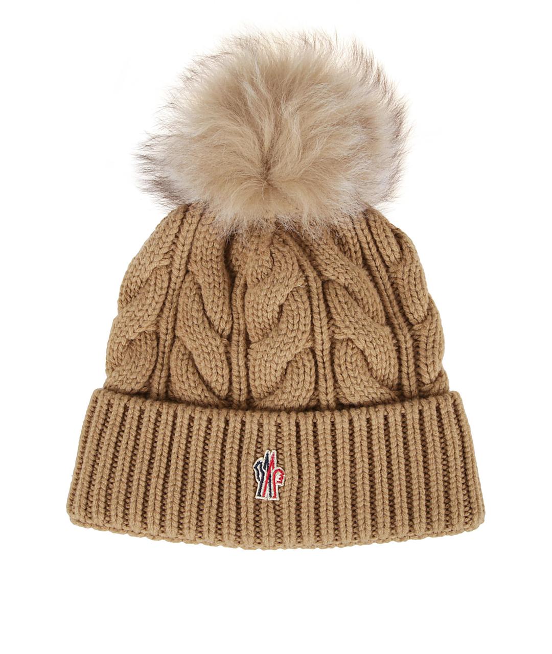 MONCLER GRENOBLE Зеленая кашемировая шапка, фото 1