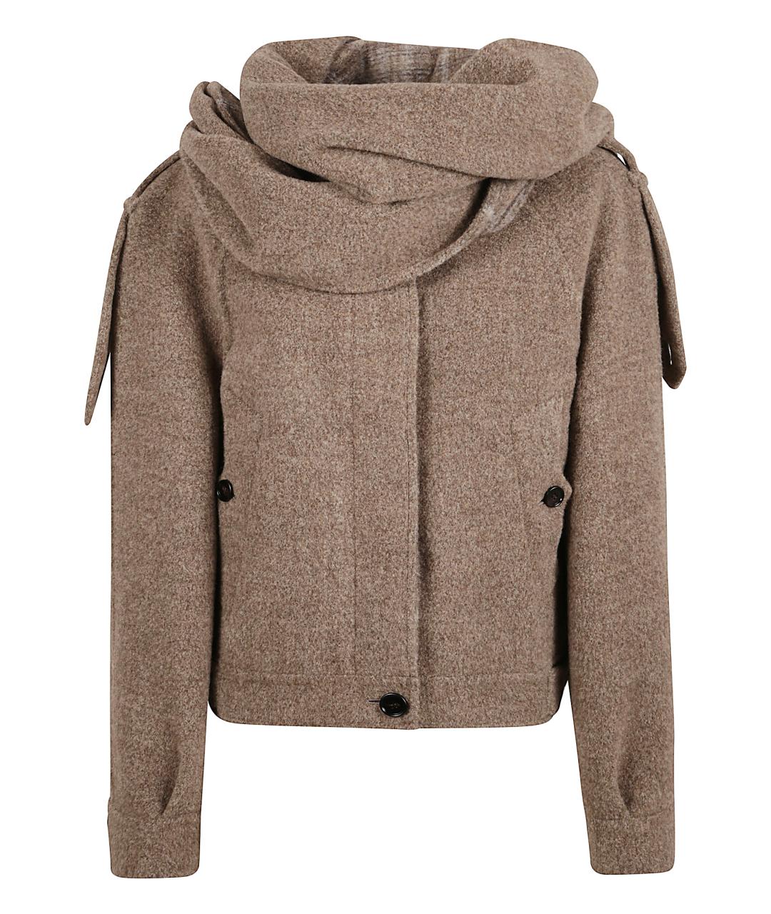 BURBERRY Бежевое шерстяное пальто, фото 1