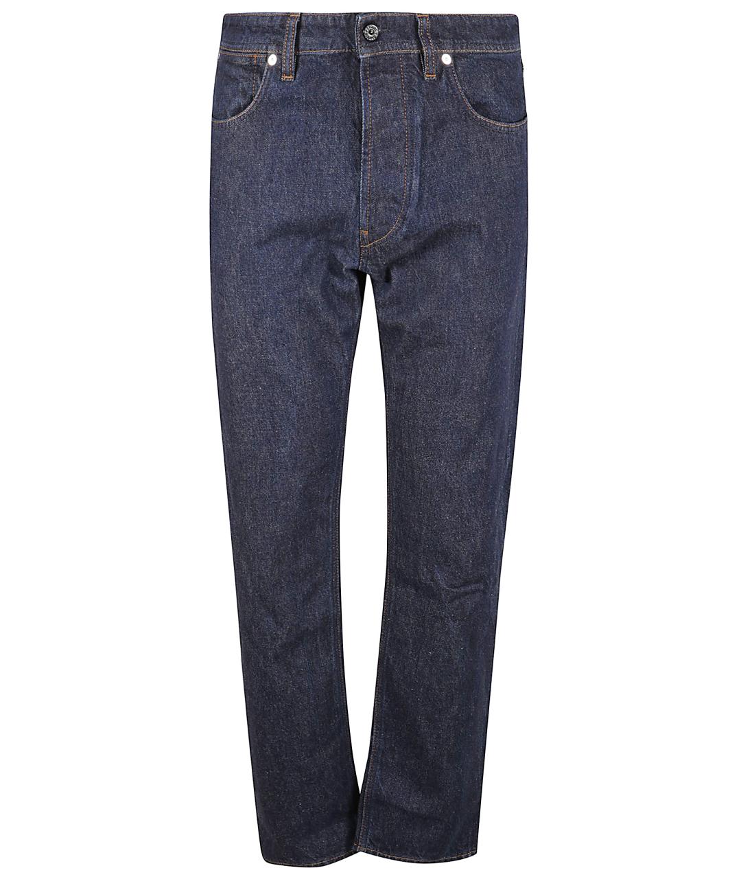 STONE ISLAND Синие хлопковые прямые джинсы, фото 1