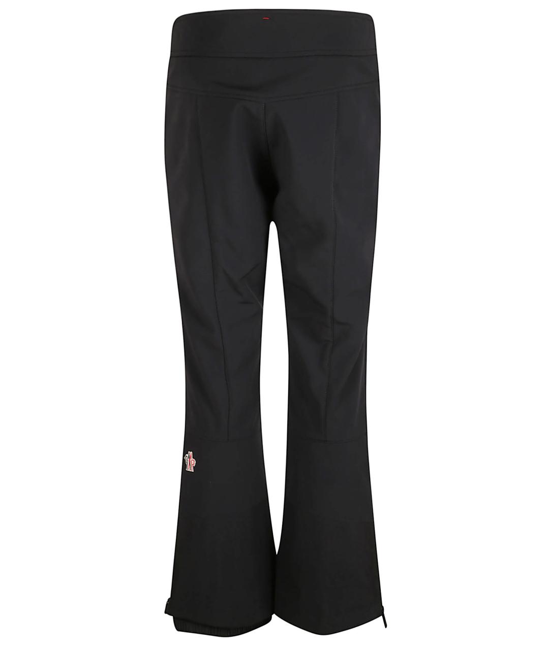 MONCLER GRENOBLE Черные полиамидовые повседневные брюки, фото 3