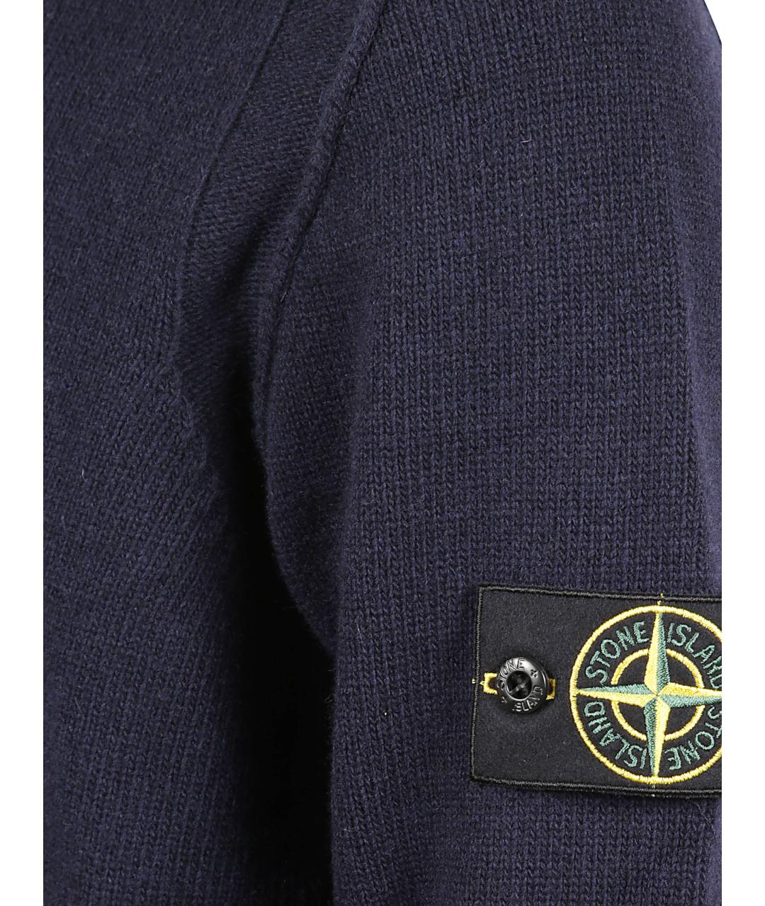 STONE ISLAND Синее поло с длинным рукавом, фото 2