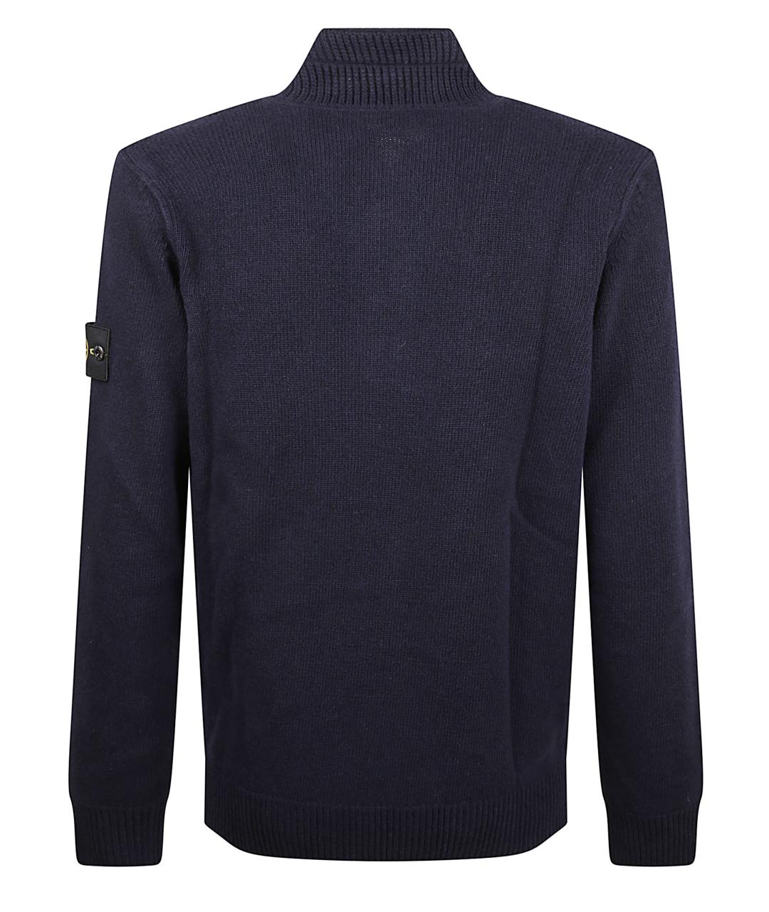 STONE ISLAND Синее поло с длинным рукавом, фото 3