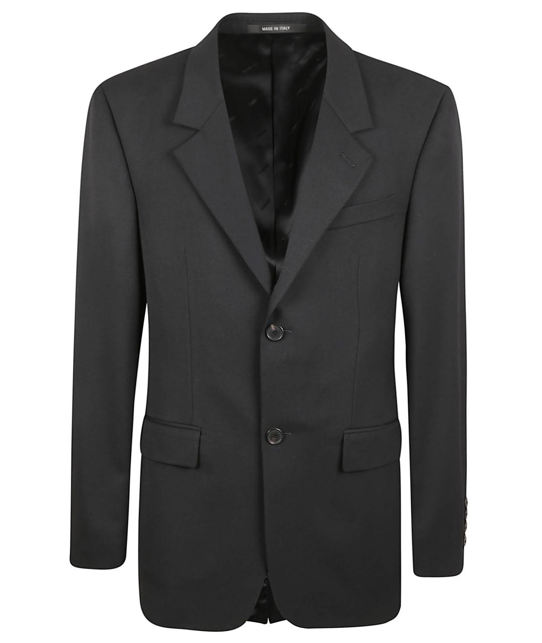 BALENCIAGA Черный шерстяной пиджак, фото 1