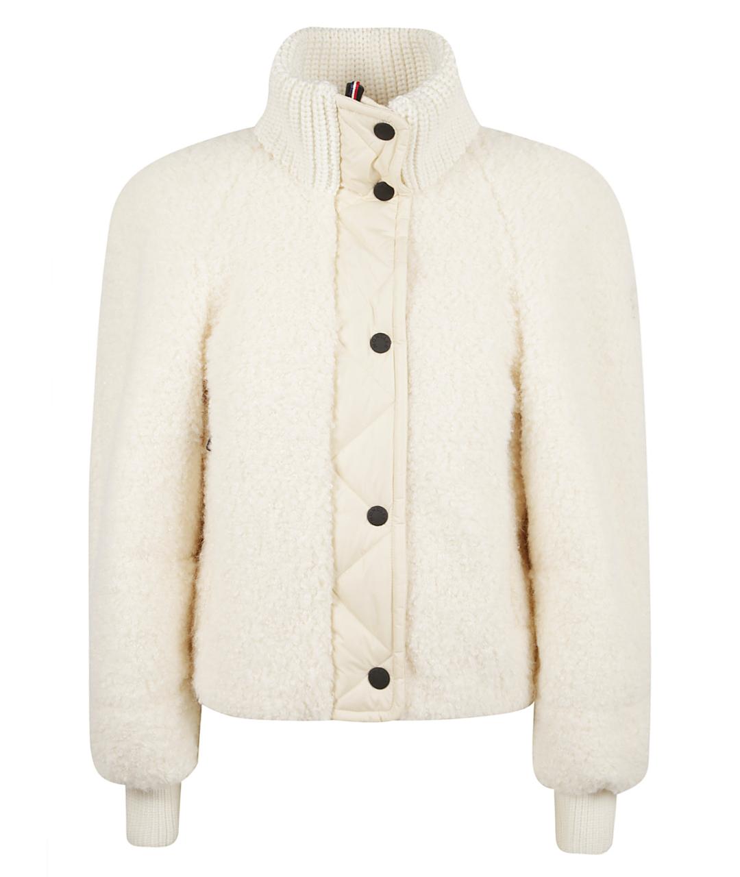 MONCLER GRENOBLE Белая полиэстеровая куртка, фото 1