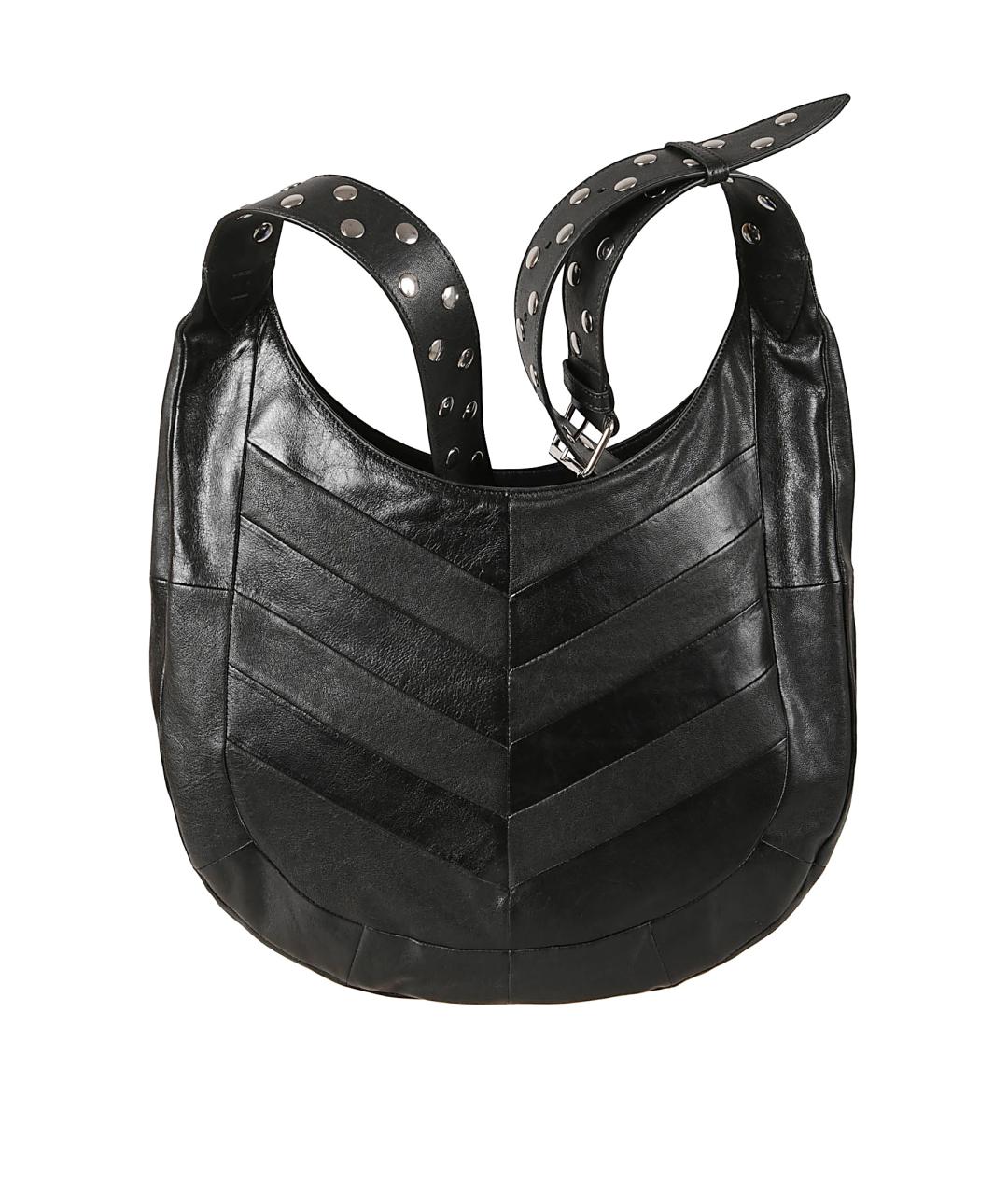 VALENTINO Черная кожаная сумка через плечо, фото 2