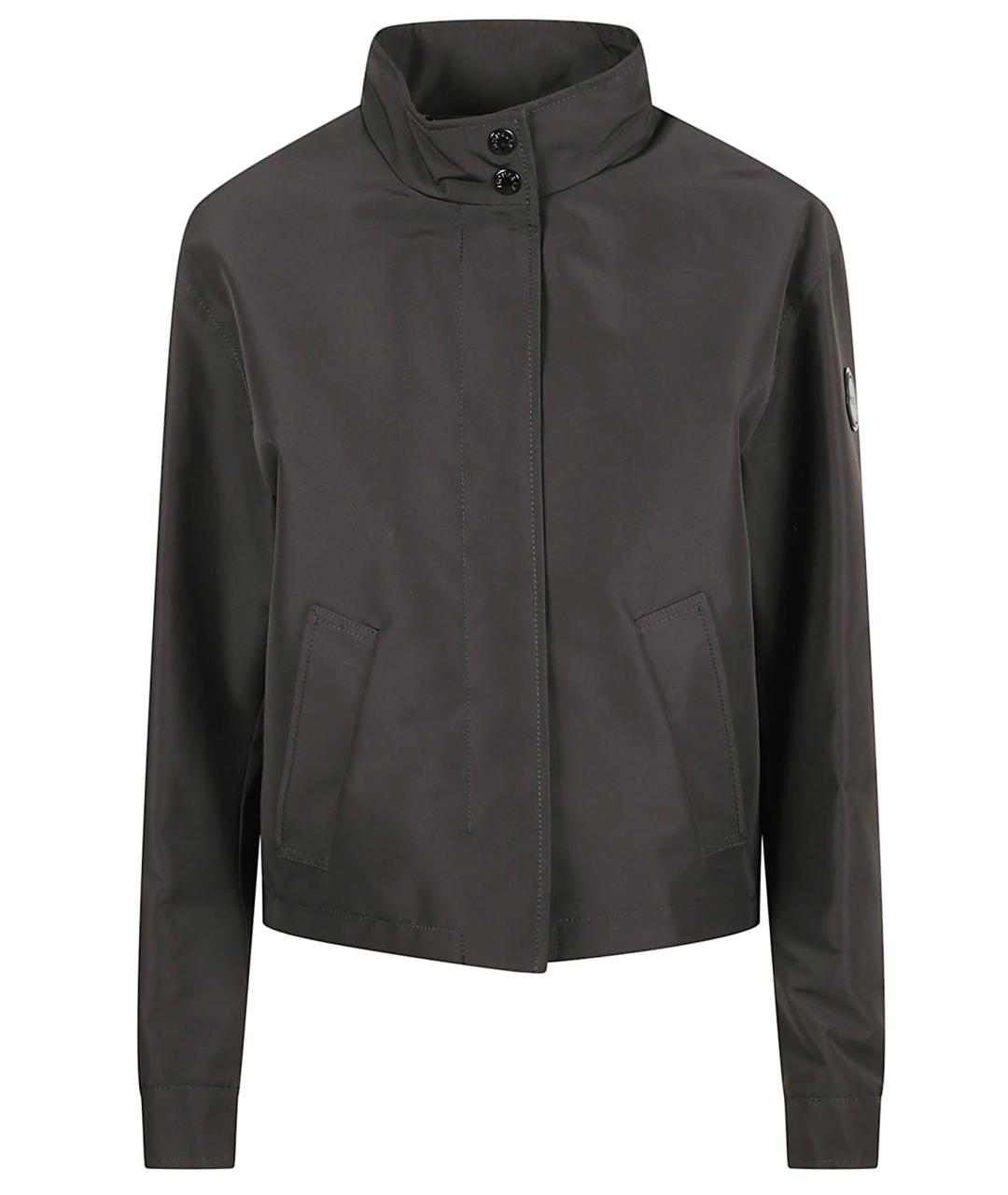 MONCLER Черная полиэстеровая куртка, фото 1