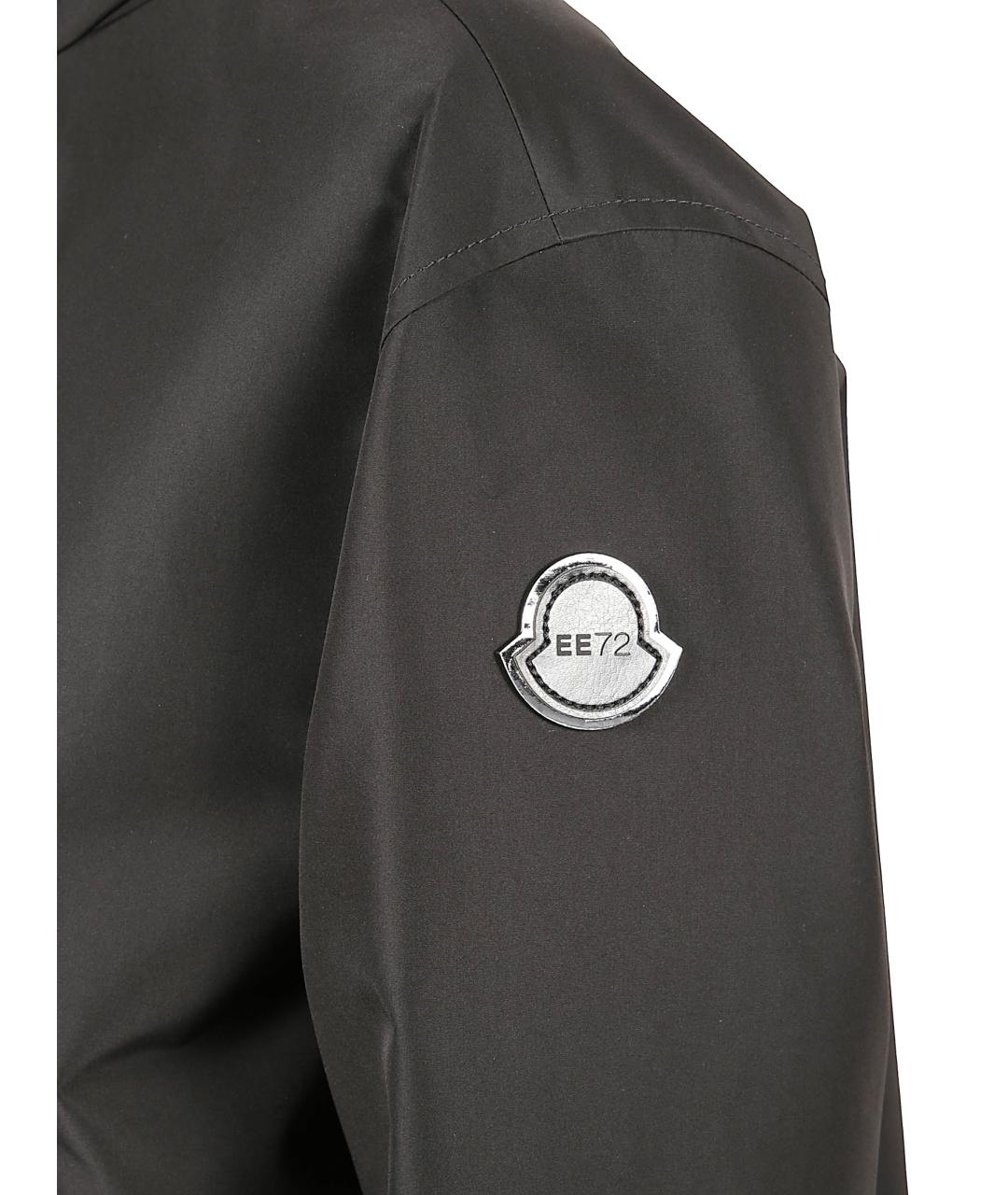 MONCLER Черная полиэстеровая куртка, фото 2