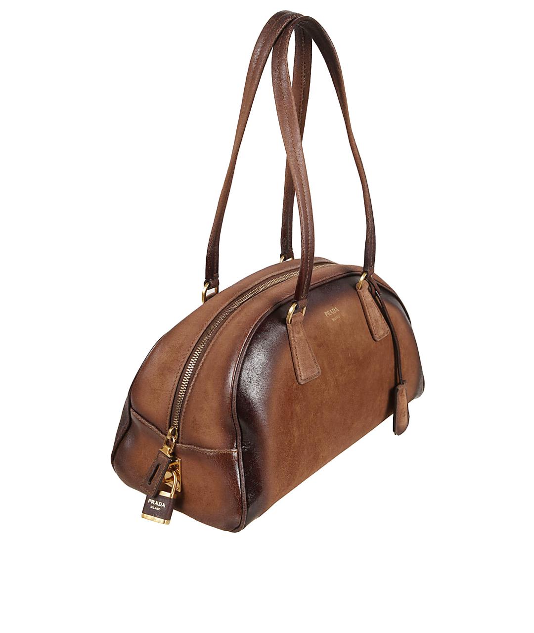 MIU MIU Коричневая кожаная сумка тоут, фото 3