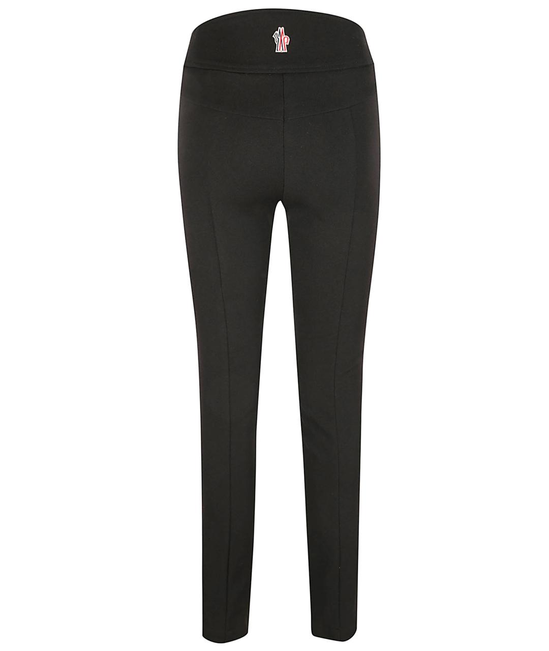 MONCLER GRENOBLE Черные полиамидовые брюки узкие, фото 3