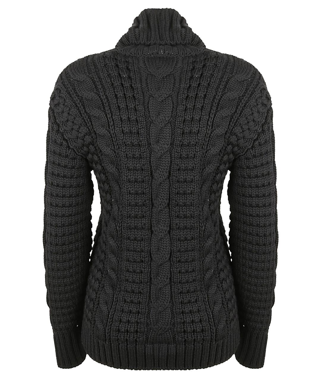 MONCLER Черный шерстяной джемпер / свитер, фото 3