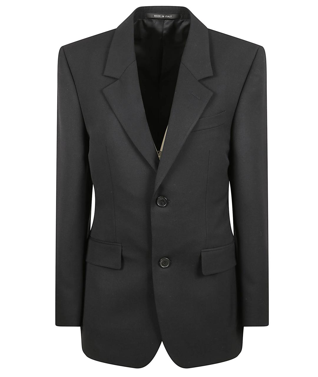 BALENCIAGA Черный шерстяной жакет/пиджак, фото 1