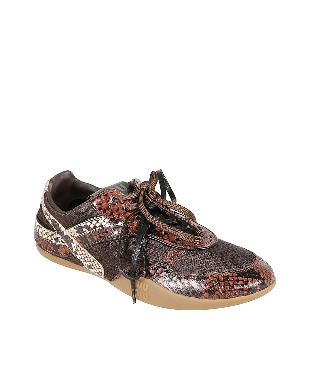 MIU MIU Мульти кожаные кроссовки, фото 2