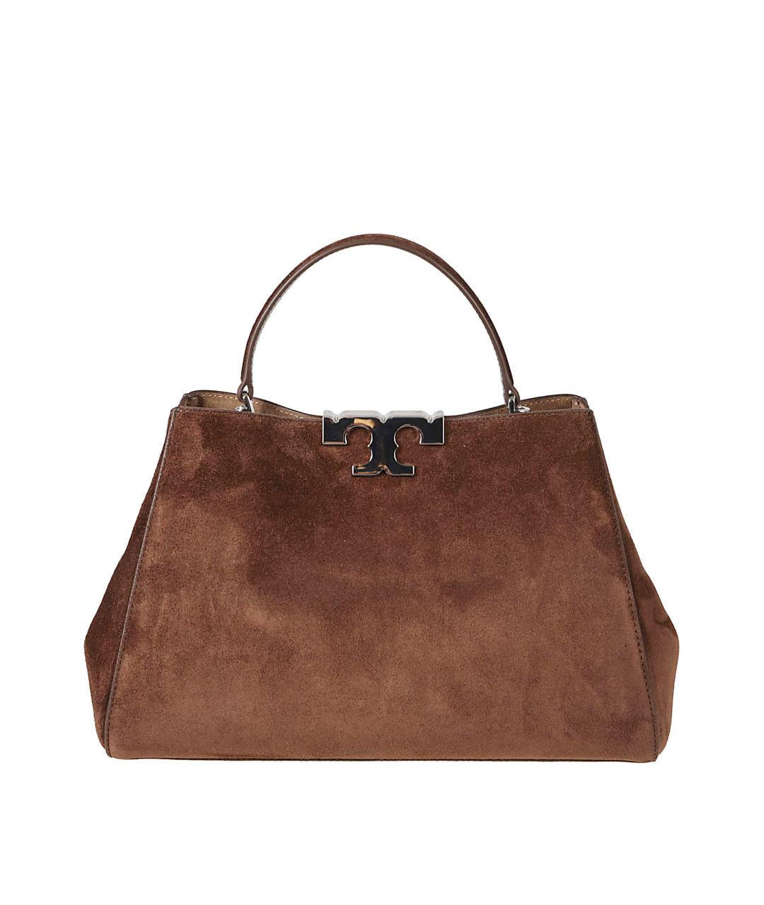 TORY BURCH Коричневая замшевая сумка тоут, фото 2