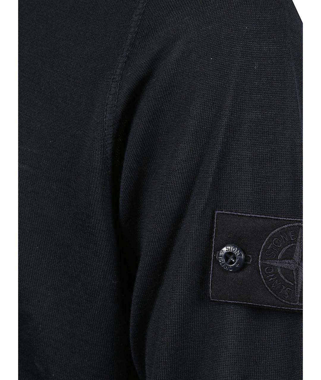 STONE ISLAND Синее поло с длинным рукавом, фото 2