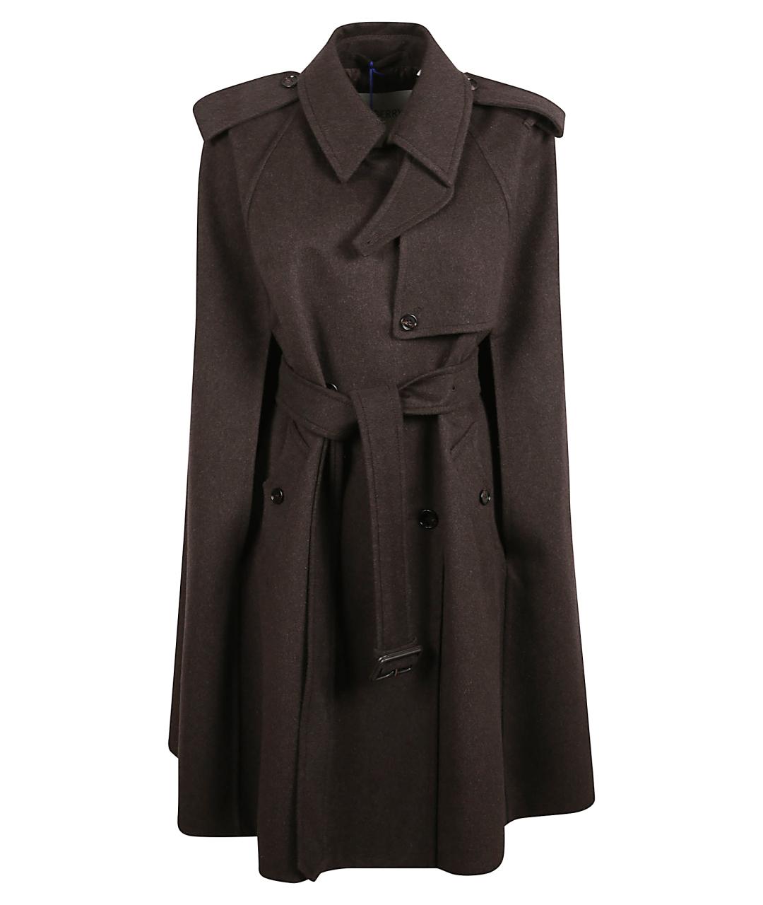 BURBERRY Коричневое кашемировое пальто, фото 1