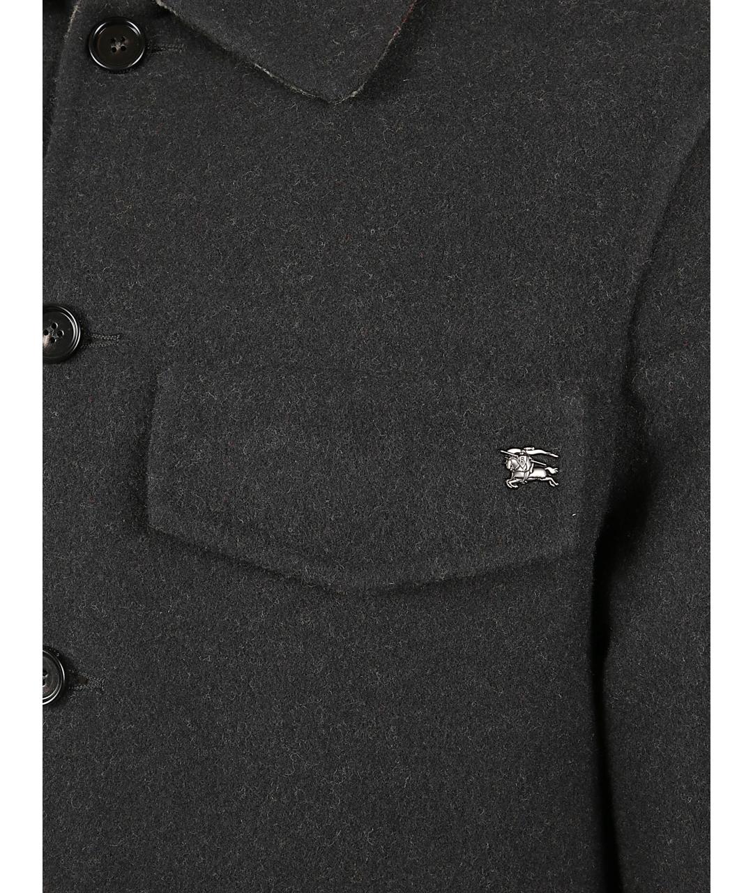 BURBERRY Черная шерстяная куртка, фото 2